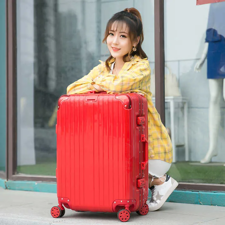 2022 جديد تصميم كاري إضافات PVC بطانة عربة ألمونيوم اليد حقيبة الأمتعة 2022 New Design Carry-Ons PVC Lining Aluminum Trolley Hand Luggage Bag