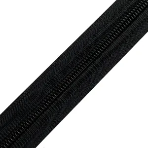 #9 Coil Zippers - Black (By the Yard)