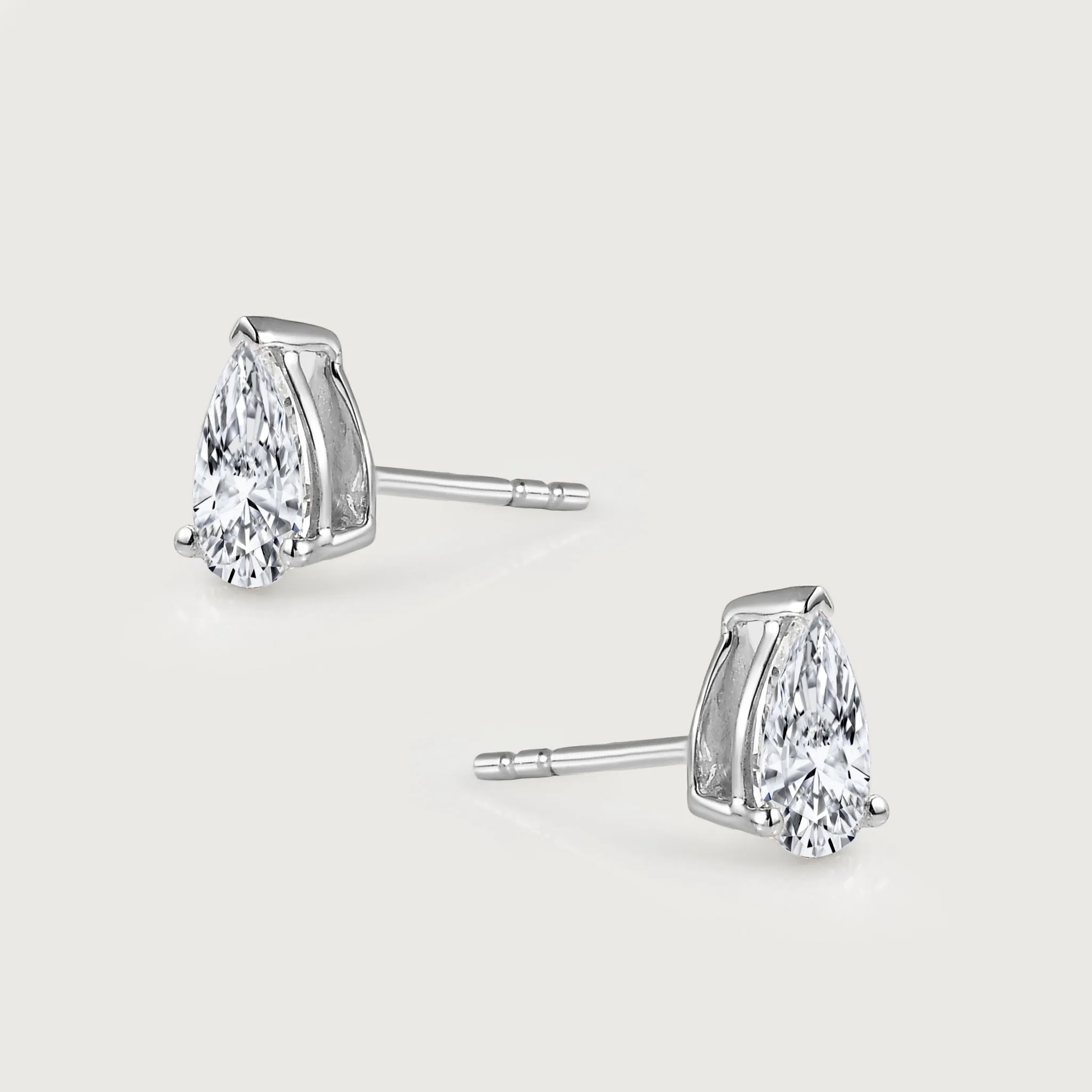 9K Gold Lab Grown Diamond Classic Stud Earrings