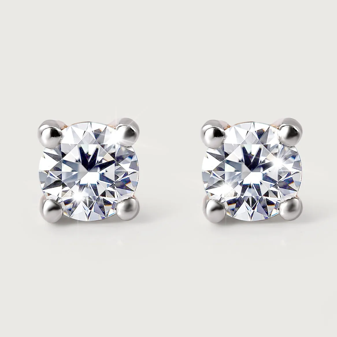 9K Gold Lab Grown Diamond Classic Stud Earrings