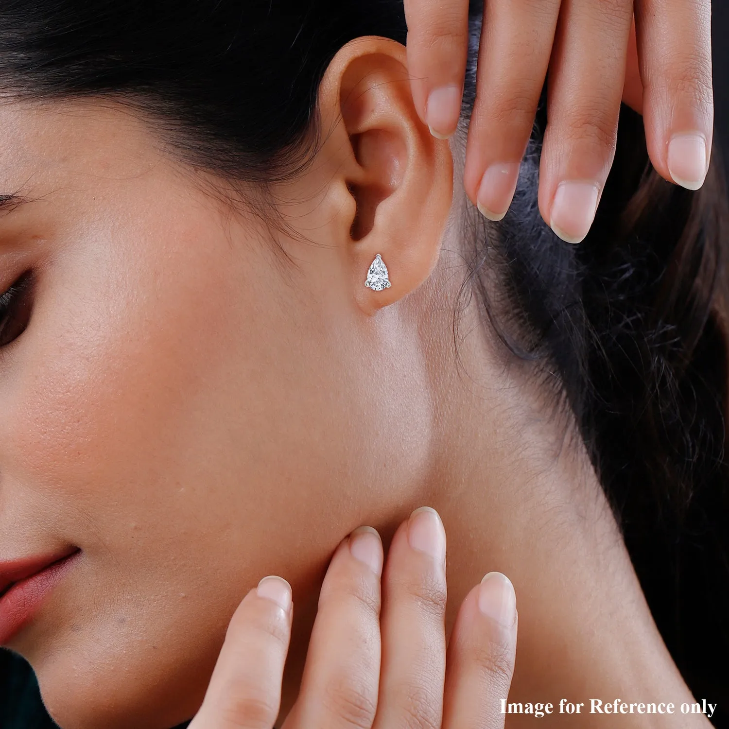 9K Gold Lab Grown Diamond Classic Stud Earrings