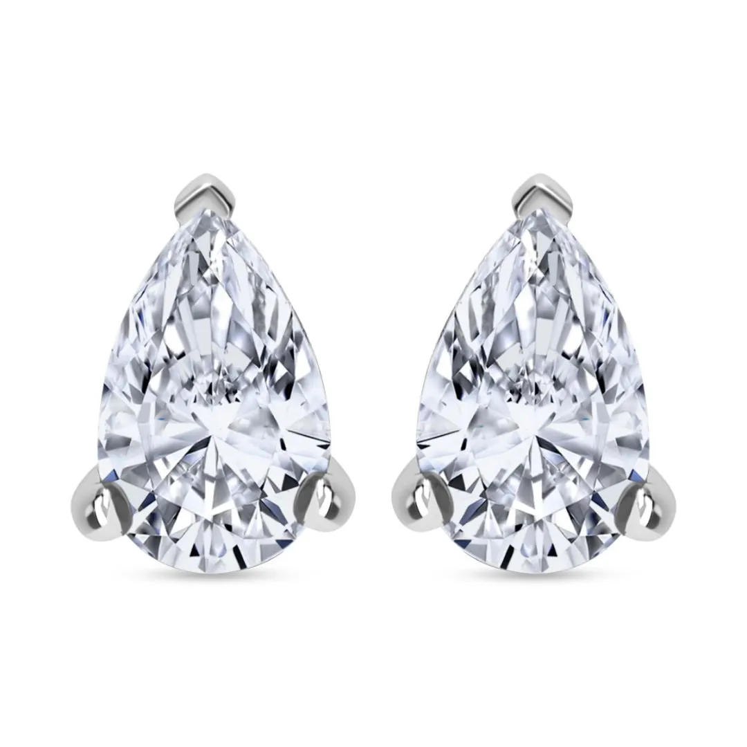 9K Gold Lab Grown Diamond Classic Stud Earrings