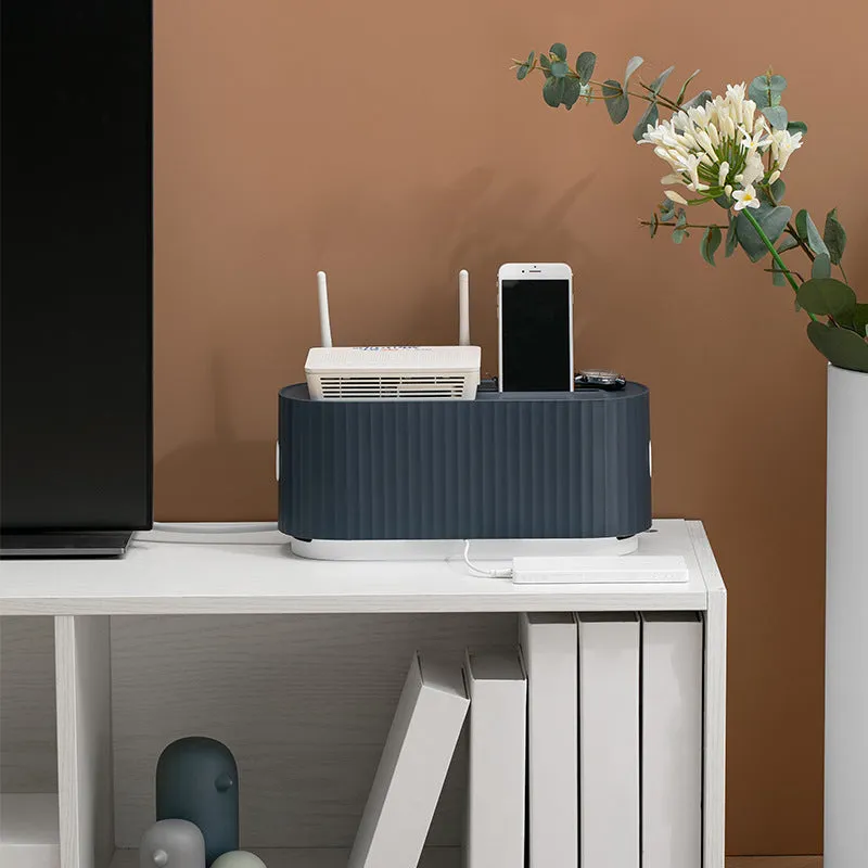 Anti dust Power strip Wire case and cable storage box , cable and wire organizer