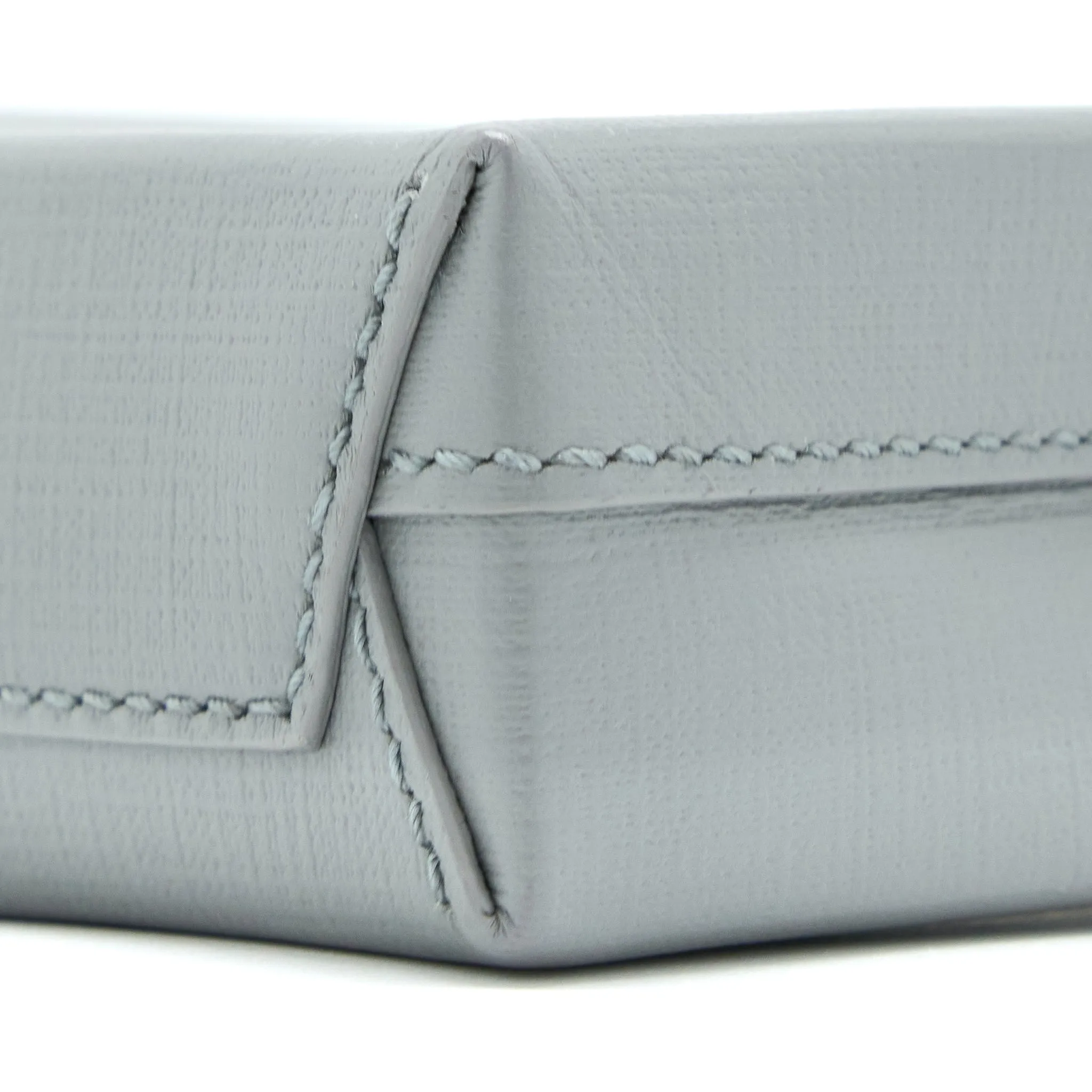 Balenciaga Mini Shopping Phone Pouch Grey SHW