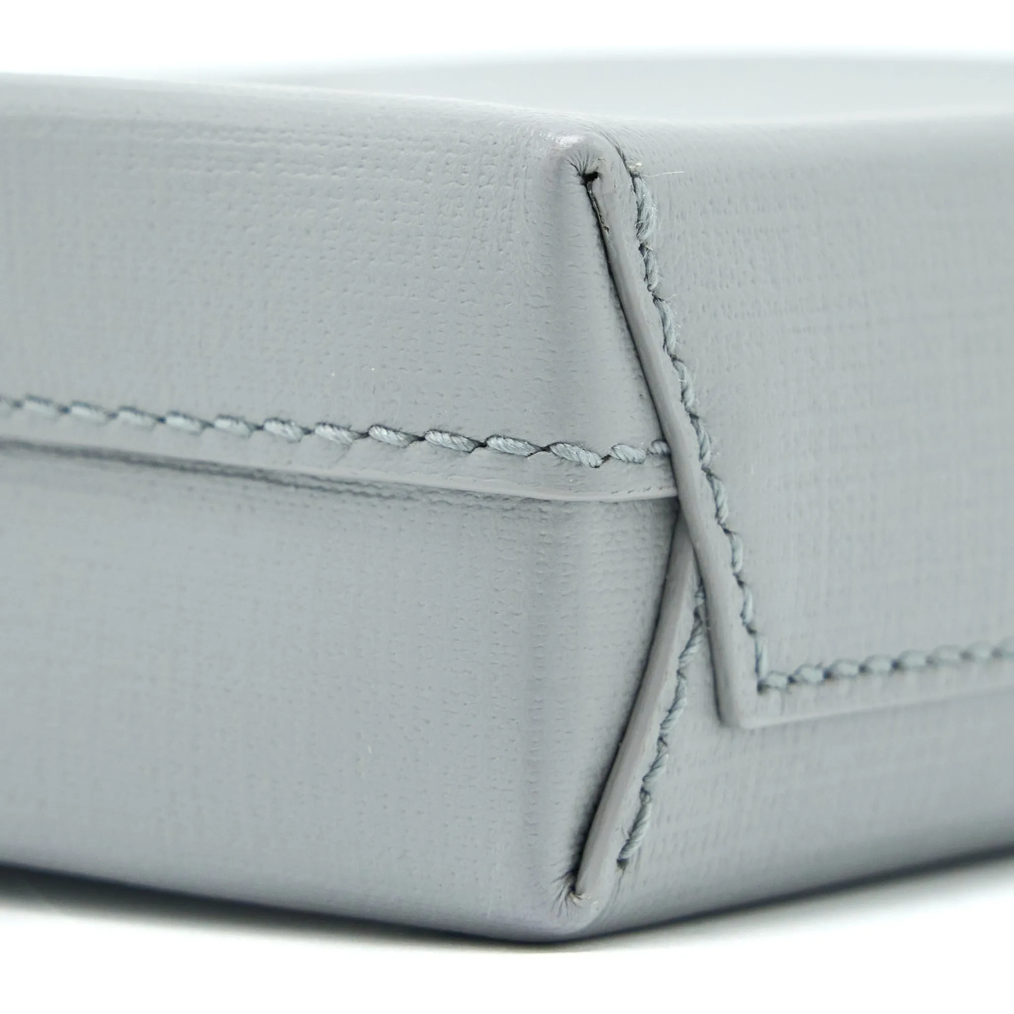 Balenciaga Mini Shopping Phone Pouch Grey SHW