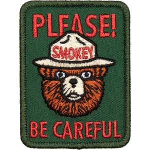 Be Careful Embroidered Patch