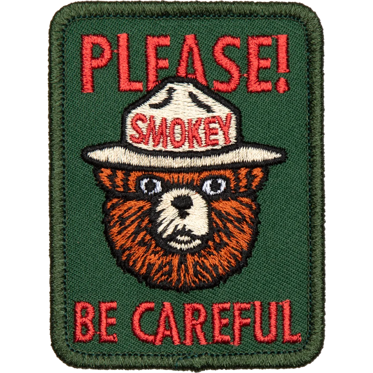 Be Careful Embroidered Patch