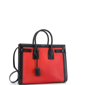 Bicolor Sac de Jour Bag Leather Small