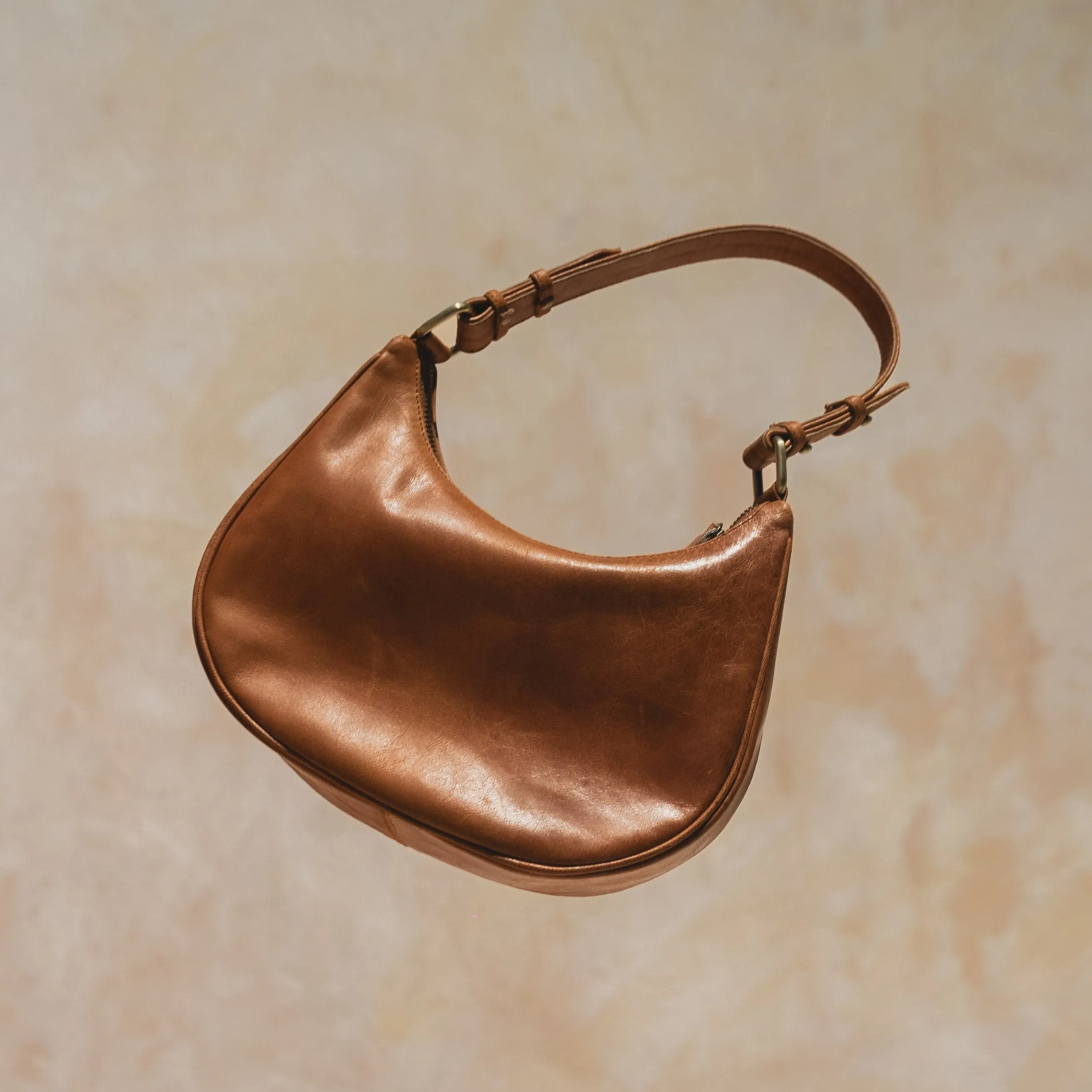 Clara Mini Shoulder - Chestnut Antique