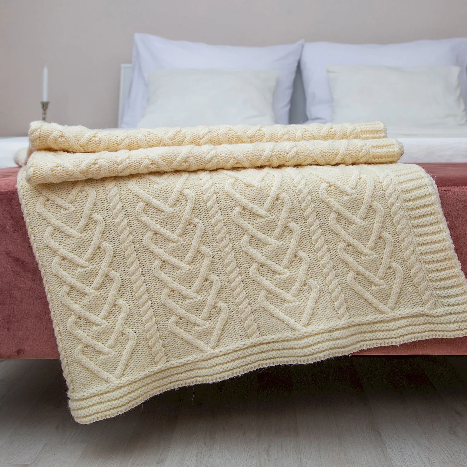 Classic Irish Throw Merino Wool