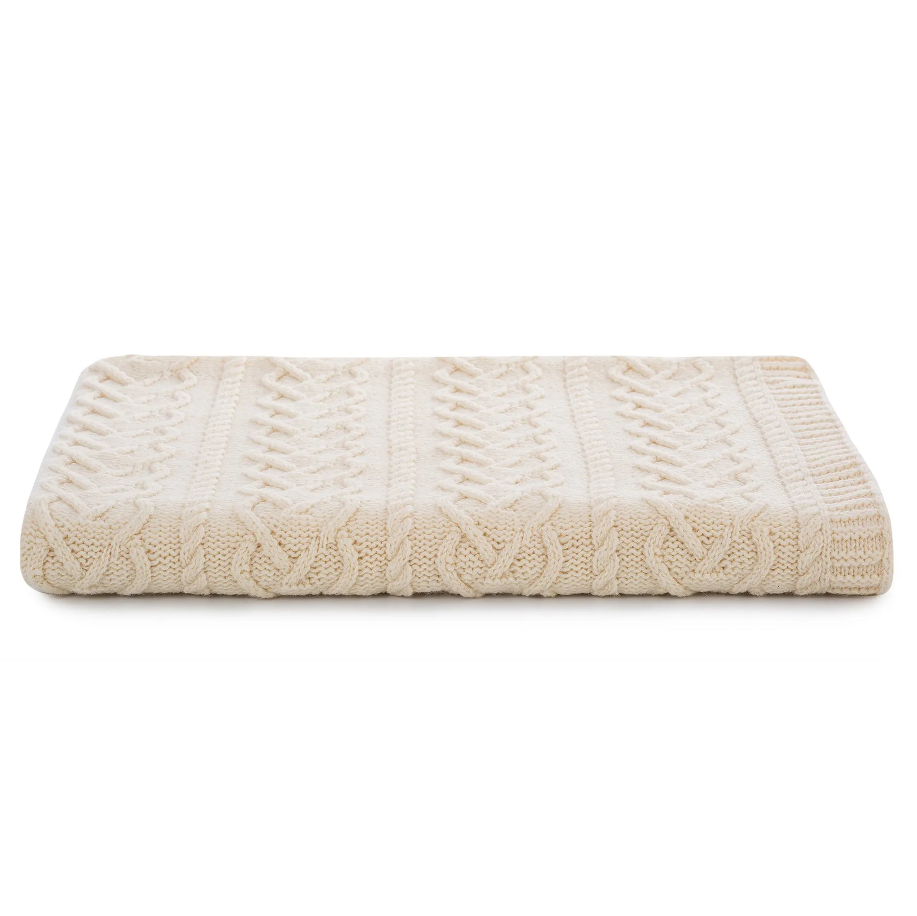 Classic Irish Throw Merino Wool