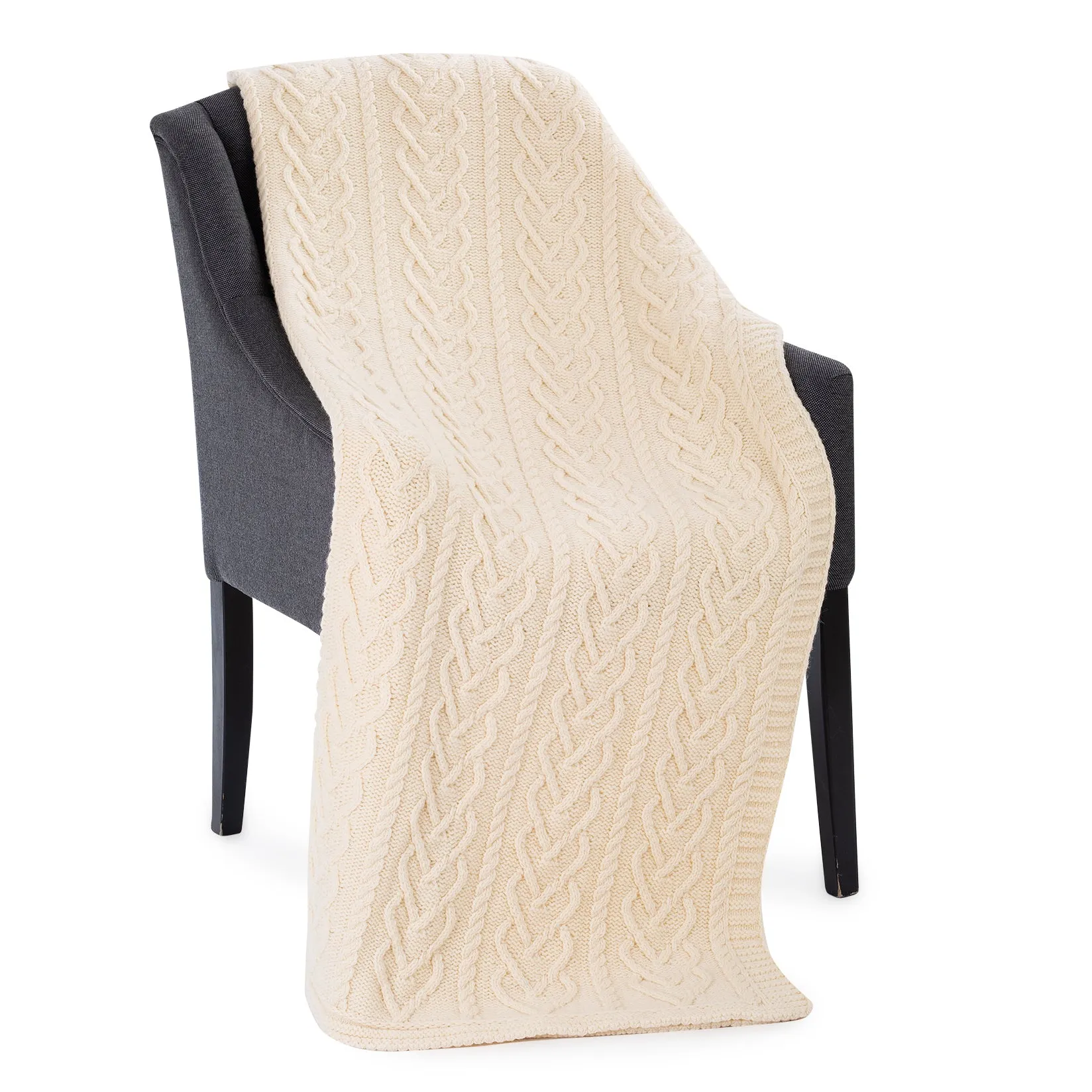 Classic Irish Throw Merino Wool