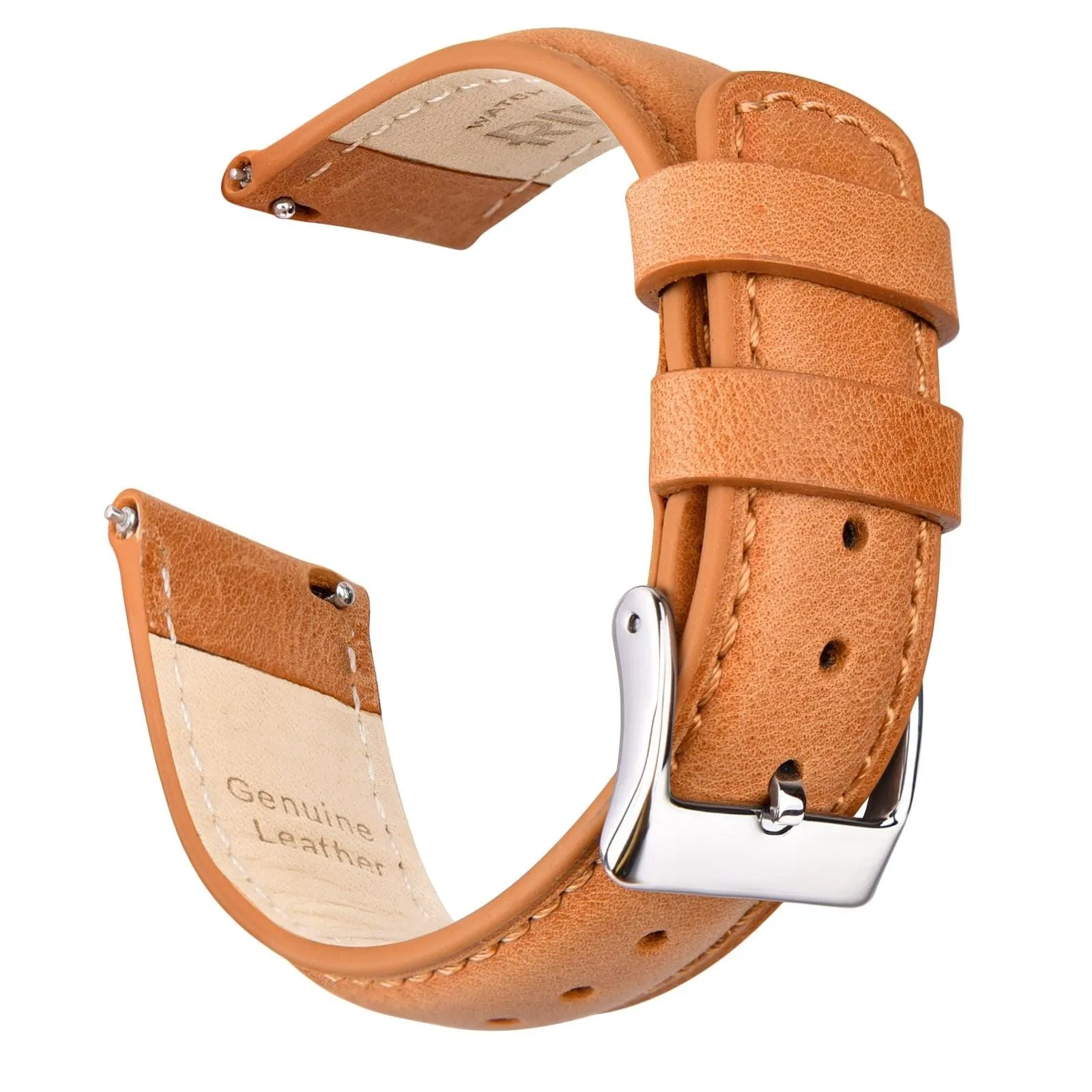 Classic Leather Watch Band For Samsung Galaxy Watch 4,Active 2 -20mm
