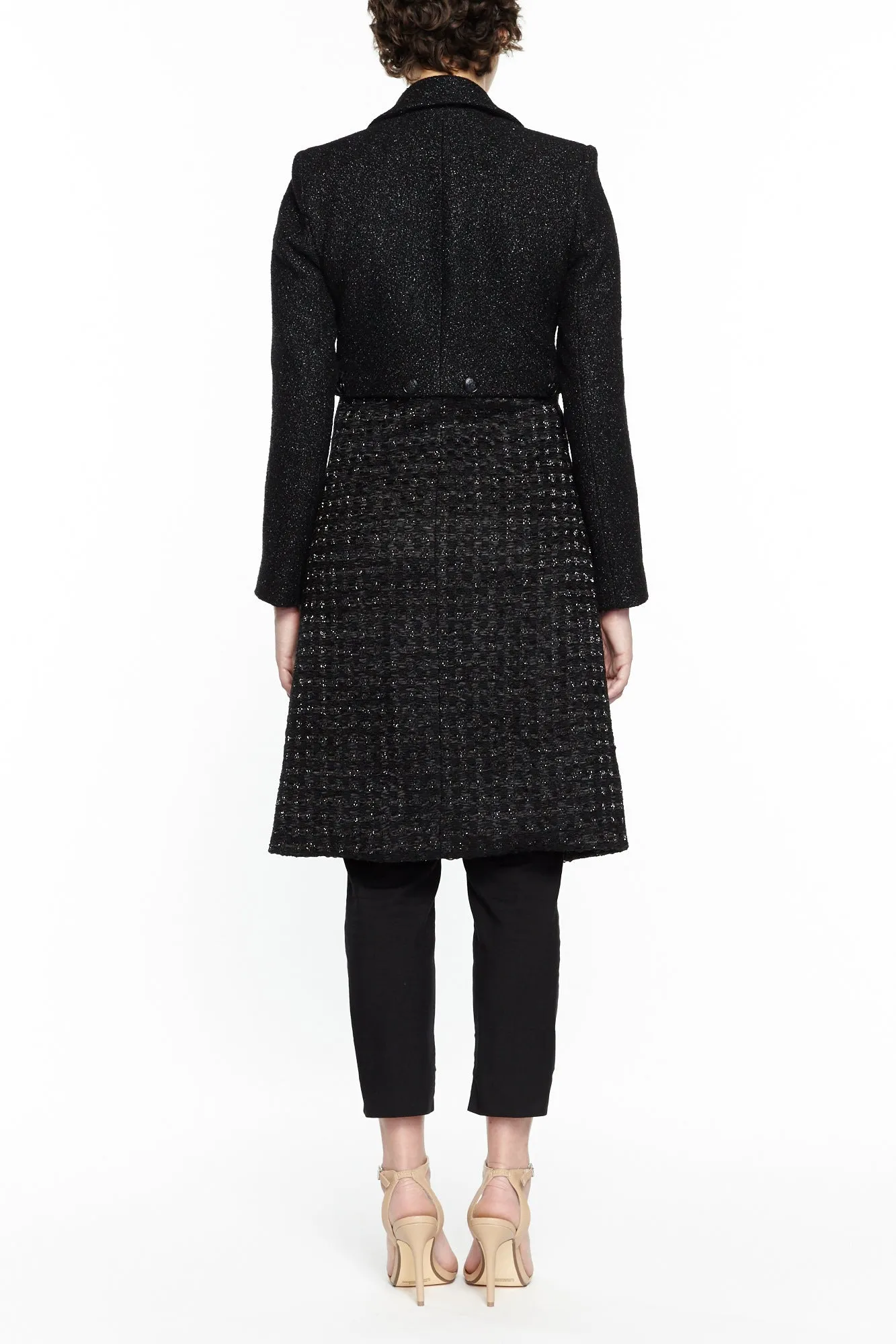 Coco Black Twill and Tweed Jacket
