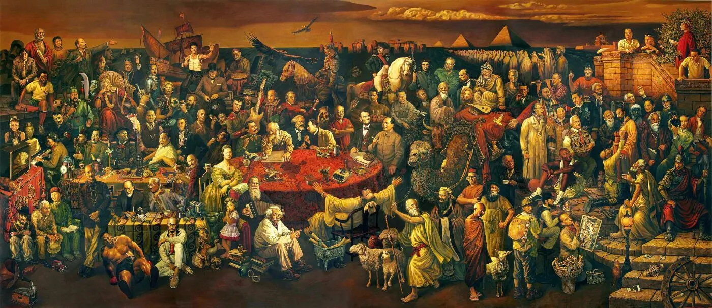 Discussing The Divine Comedy With Dante - Framed Prints