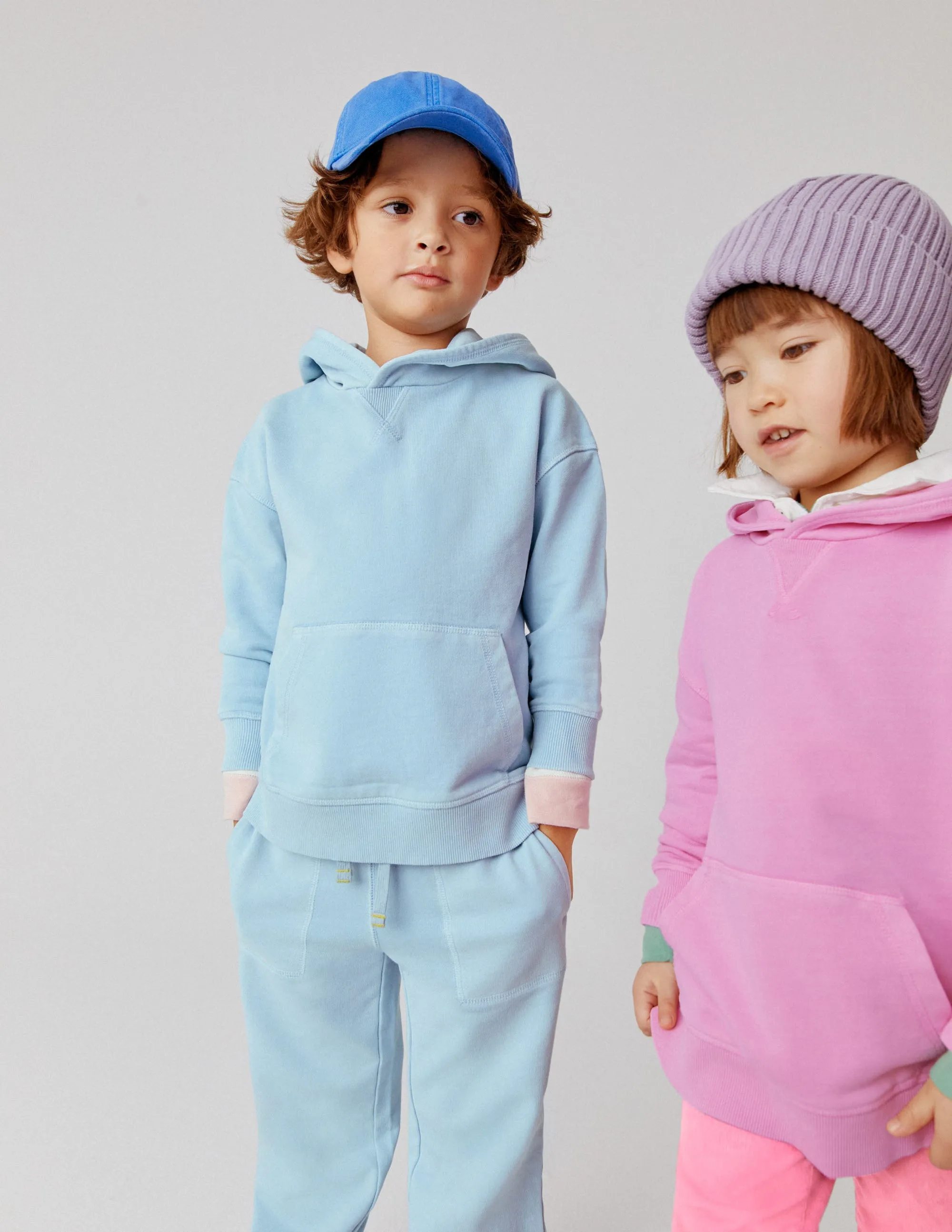 Garment Dye Hoodie-Surf Blue