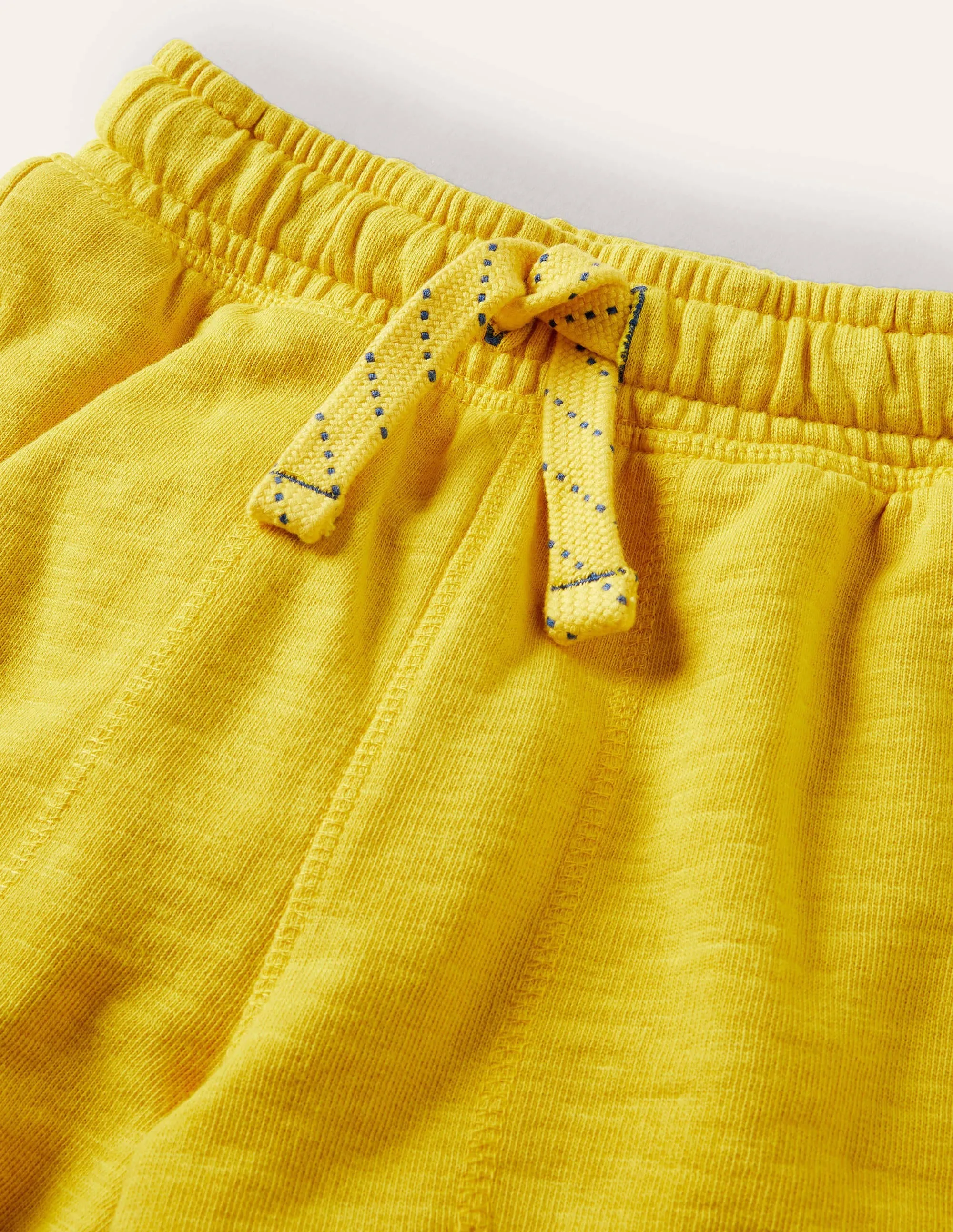 Garment-dyed Sweatshorts-Daffodil Yellow