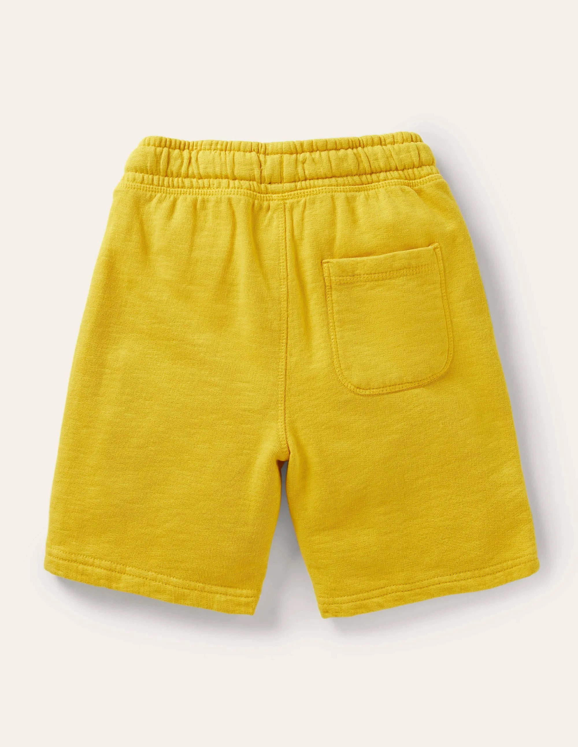 Garment-dyed Sweatshorts-Daffodil Yellow
