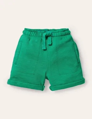 Garment-dyed Sweatshorts-Sapling Green