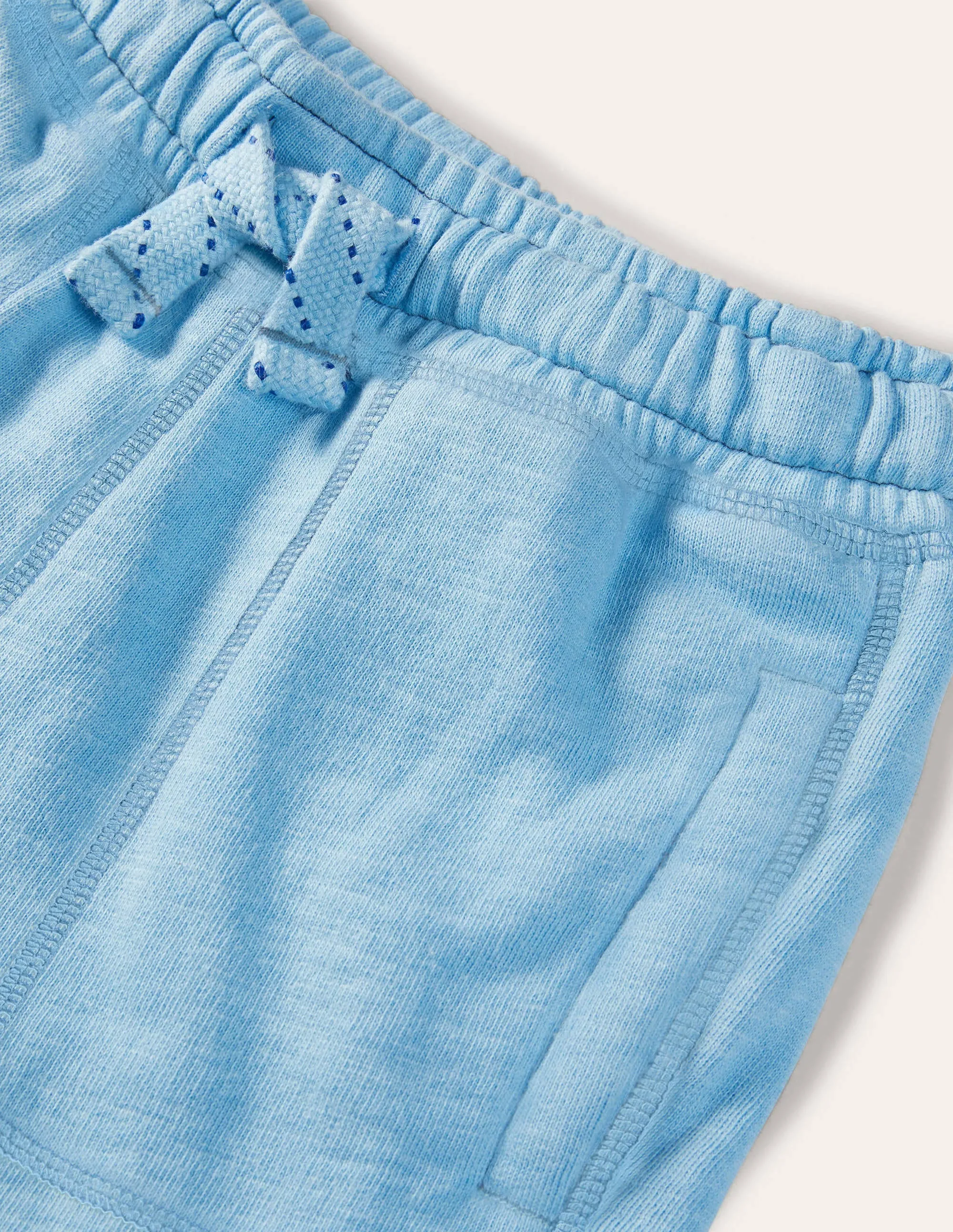 Garment-dyed Sweatshorts-Surfboard Blue