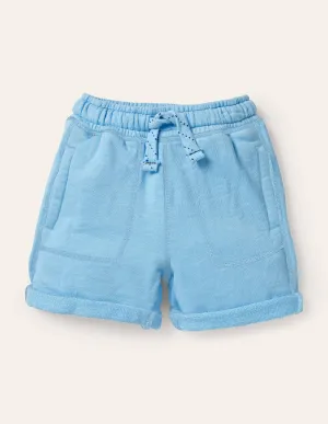 Garment-dyed Sweatshorts-Surfboard Blue