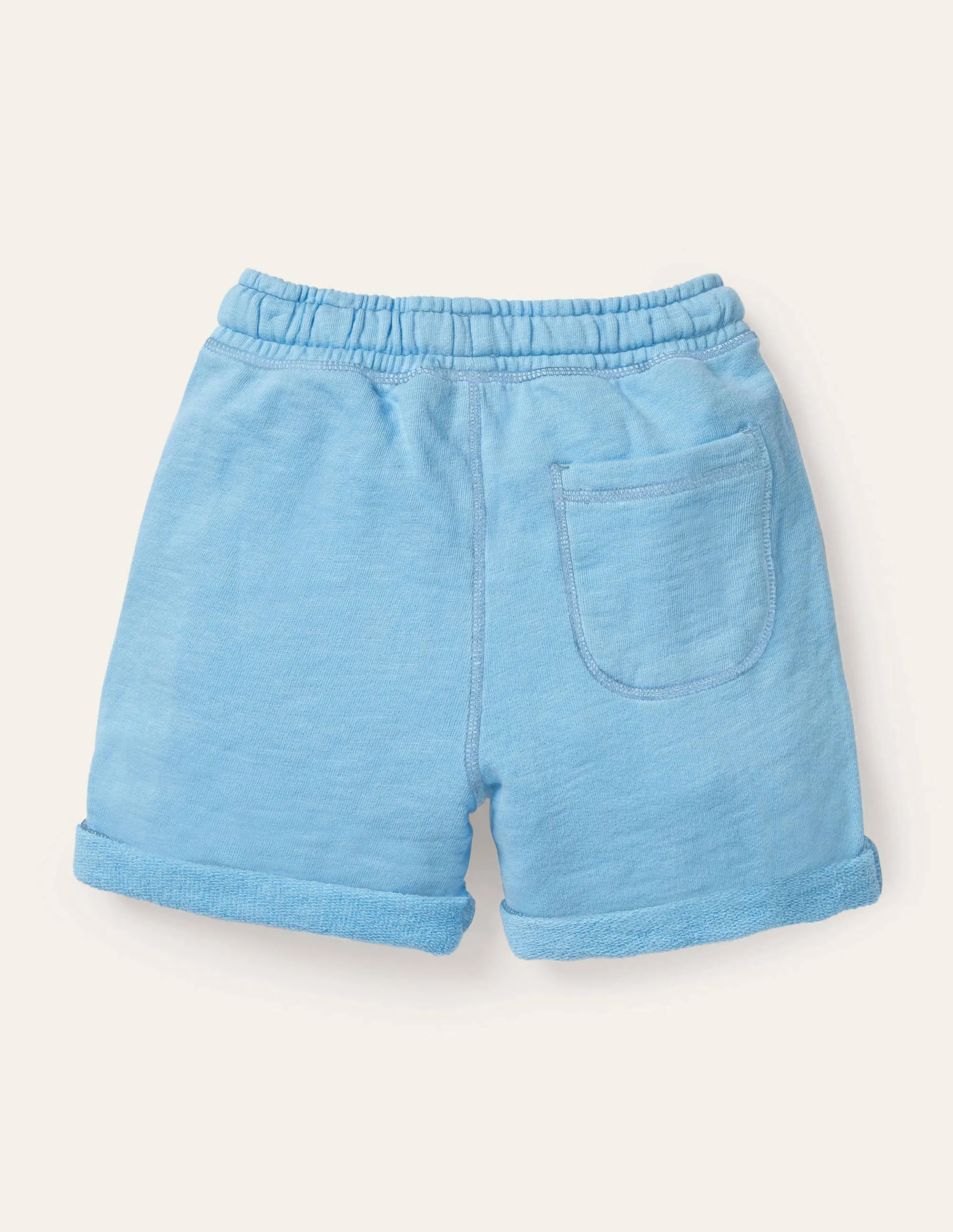 Garment-dyed Sweatshorts-Surfboard Blue