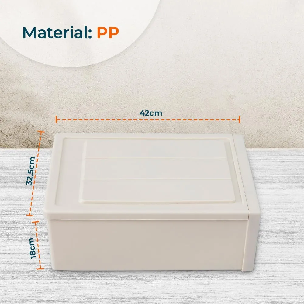 Kuber Industries Large Drawer/Cabinet Box|Plastic Desk Orgnizer|Storage Organizer For Cosmetic, Stationery,Small Items|Pack of 2|Pink|