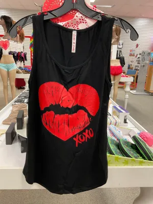 Looks and looks lip print XOXO size 2XL