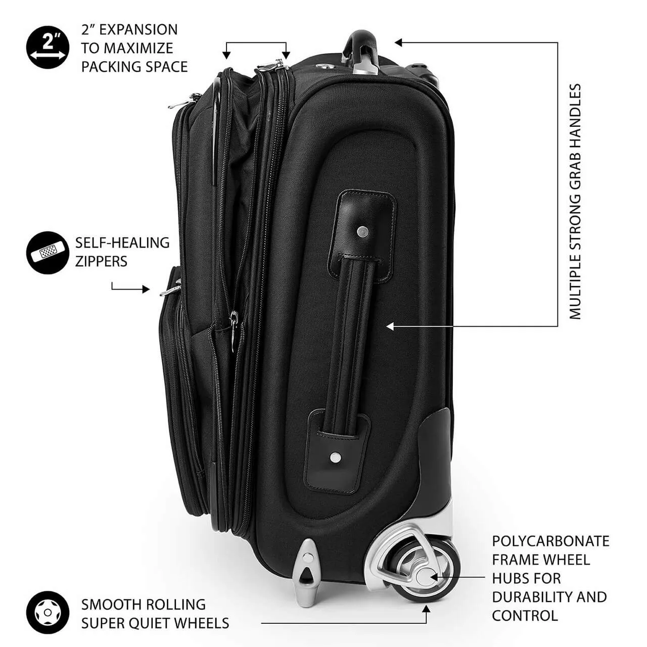 LSU Carry On Luggage | LSU Rolling Carry On Luggage