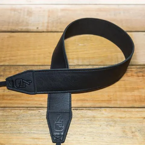 Lucky Straps Standard 53 LONG Leather Camera Strap - CONTRAST Black