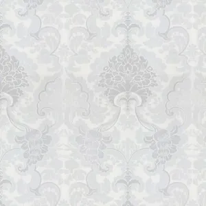Marcette Silver Glitter Wallpaper