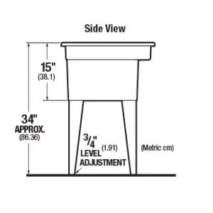 Mustee 28F Bigtub Utilatub Laundry Tub Floor Mount, 24-Inch x 40-Inch
