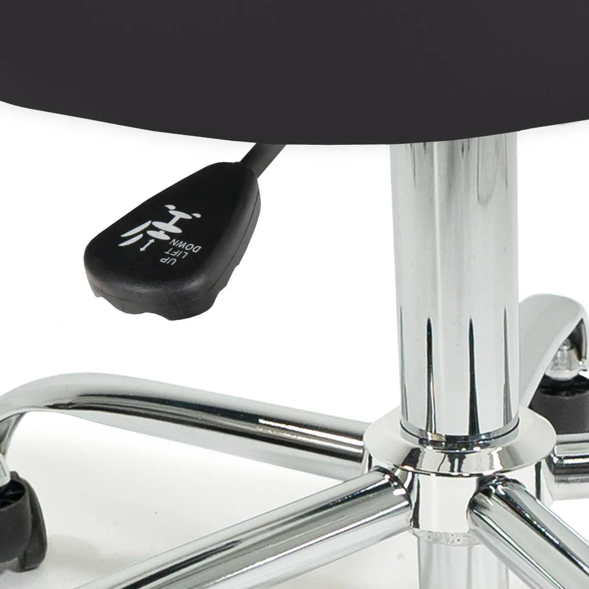 Pneumatic Rolling Massage/Tattoo Stool with backrest