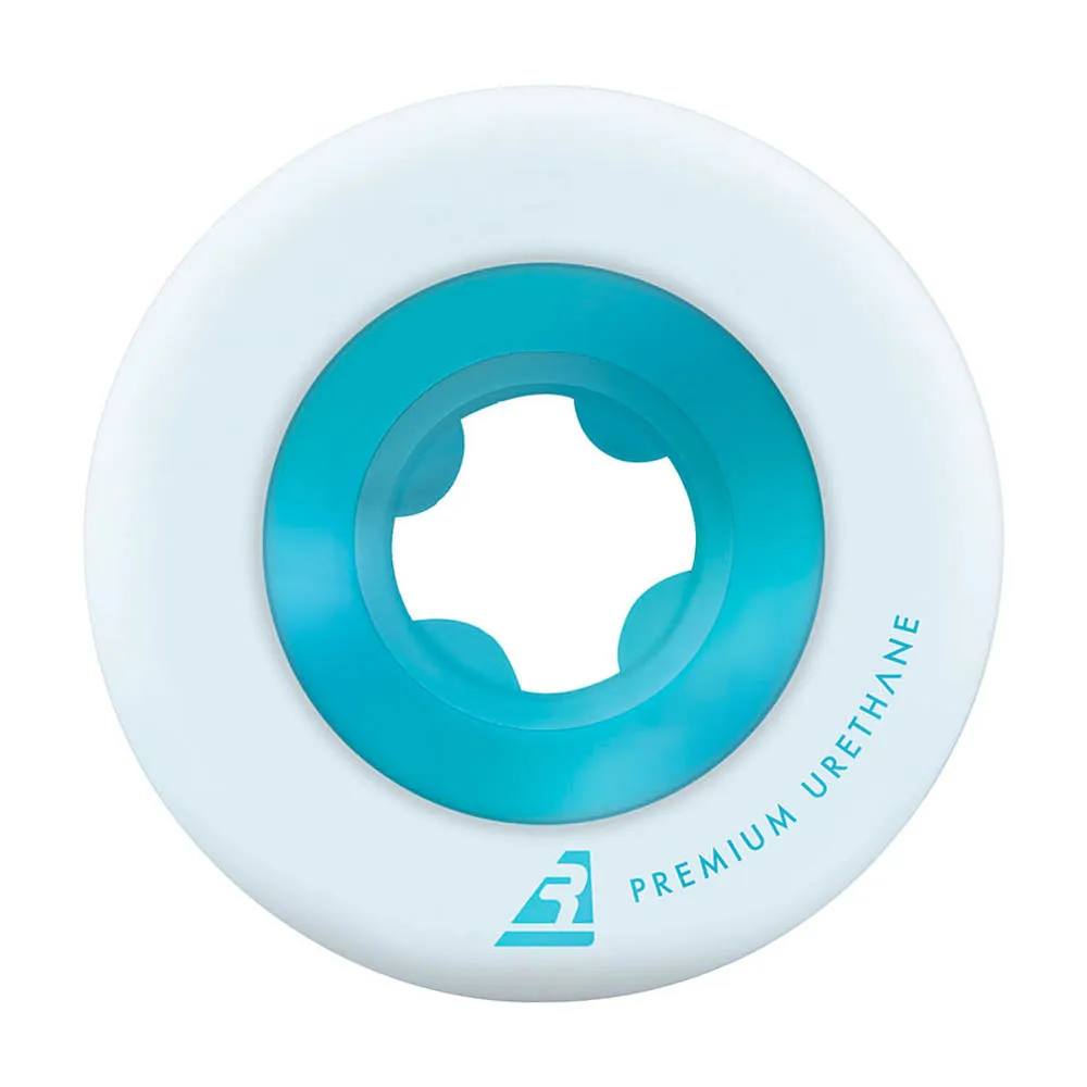Ricta - Chrome Core White/Teal 53MM 99A Skateboard Wheels