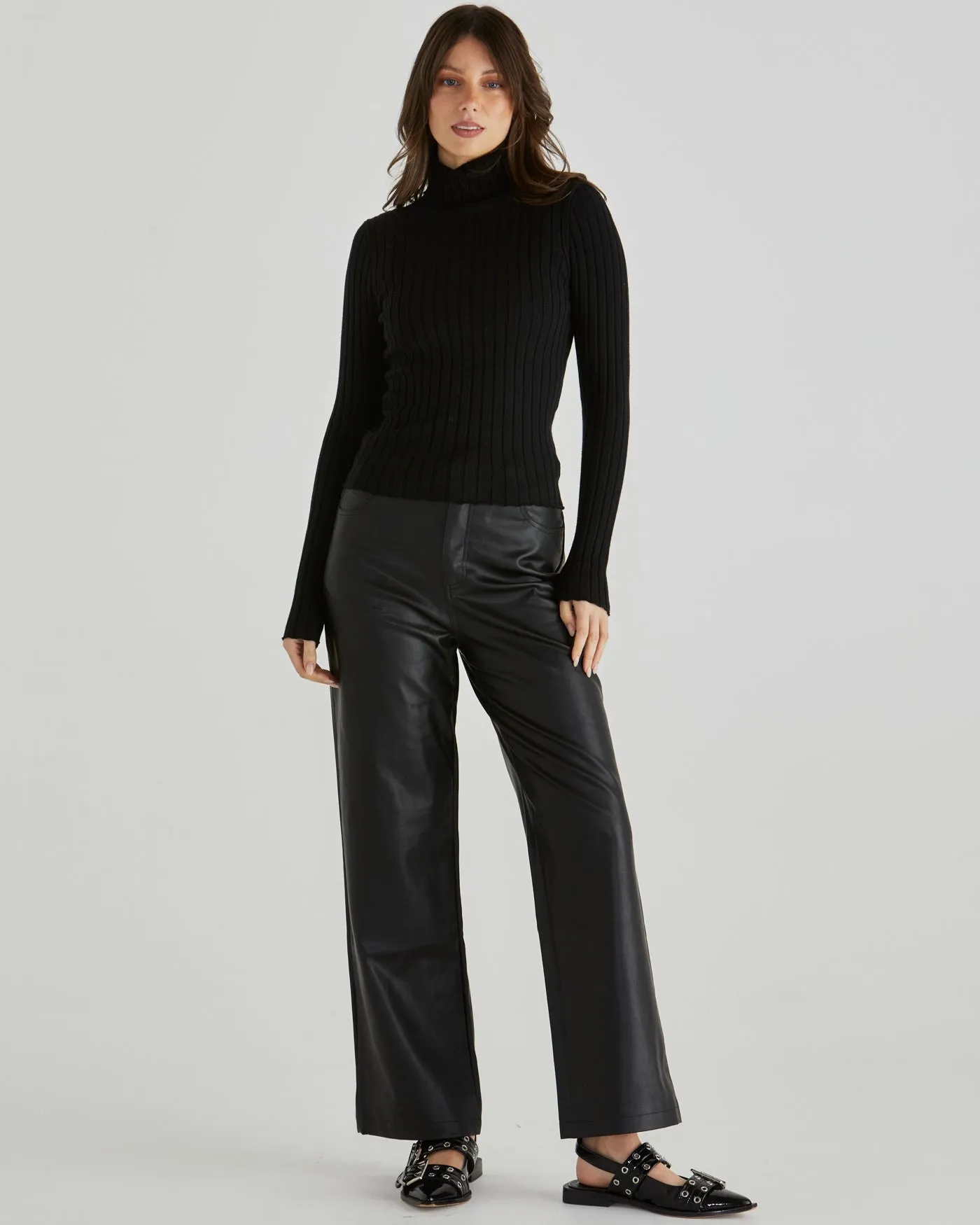 Sola Faux Leather Pant
