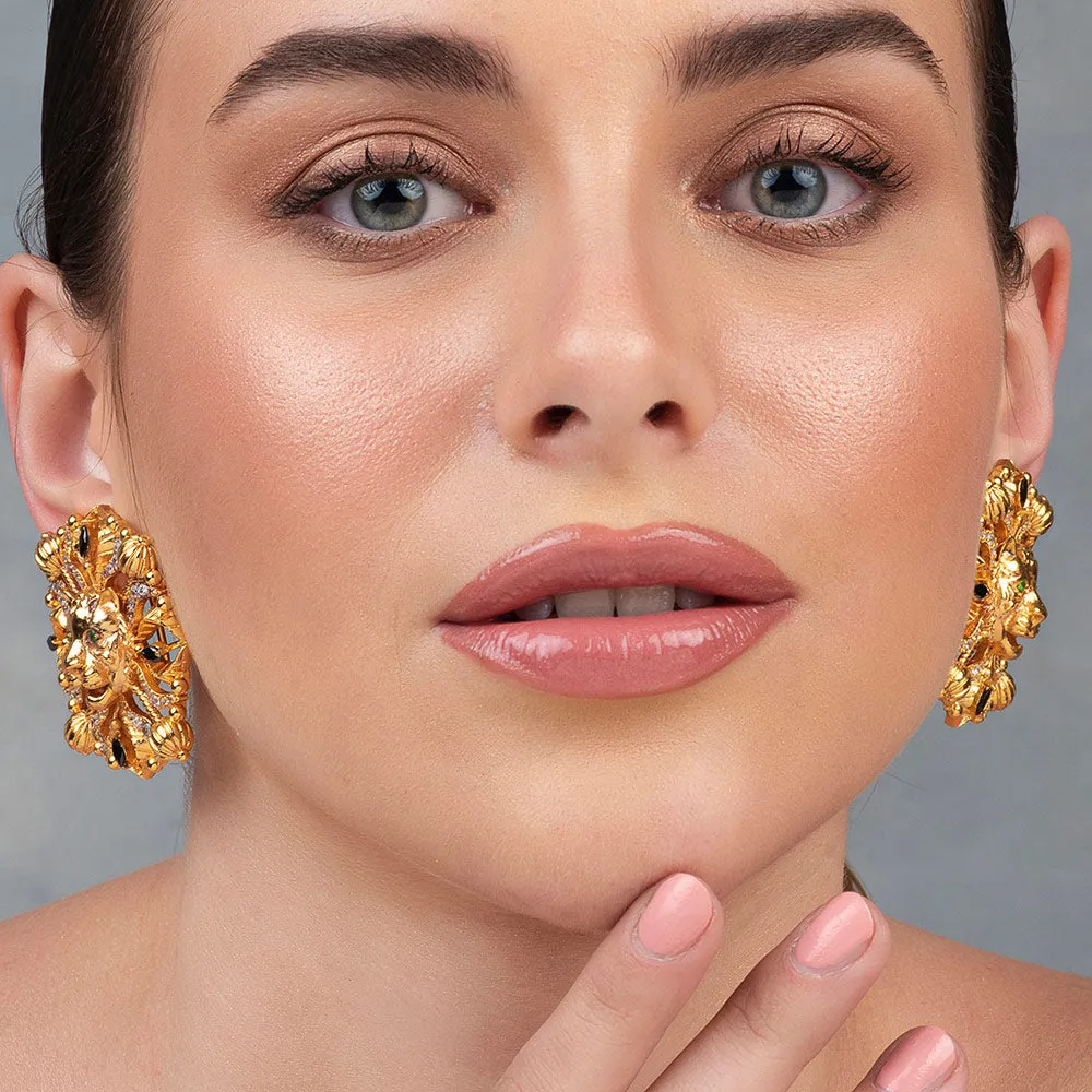 Solis Panthera Stud Earrings