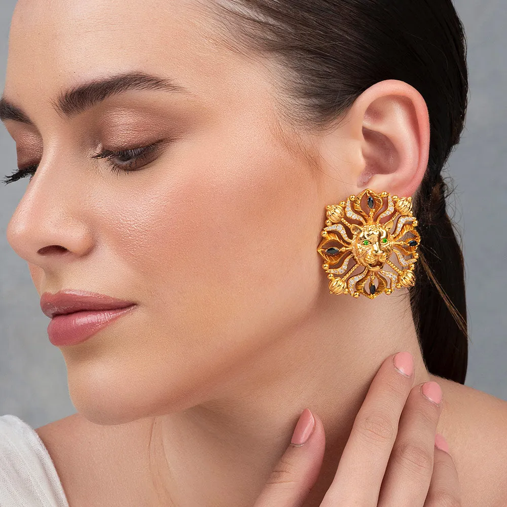 Solis Panthera Stud Earrings