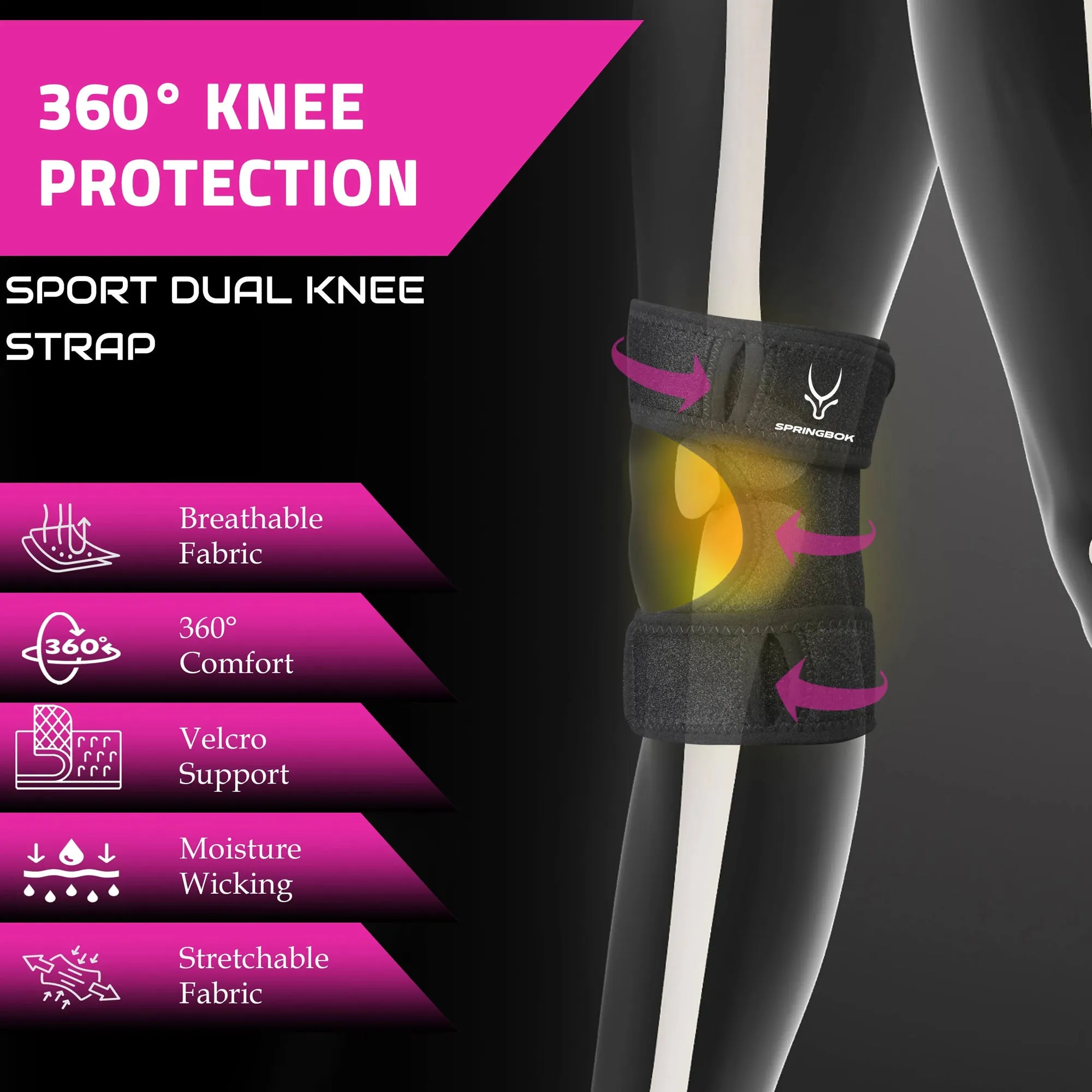 Springbok SPORTS DUAL KNEE SUPPORT