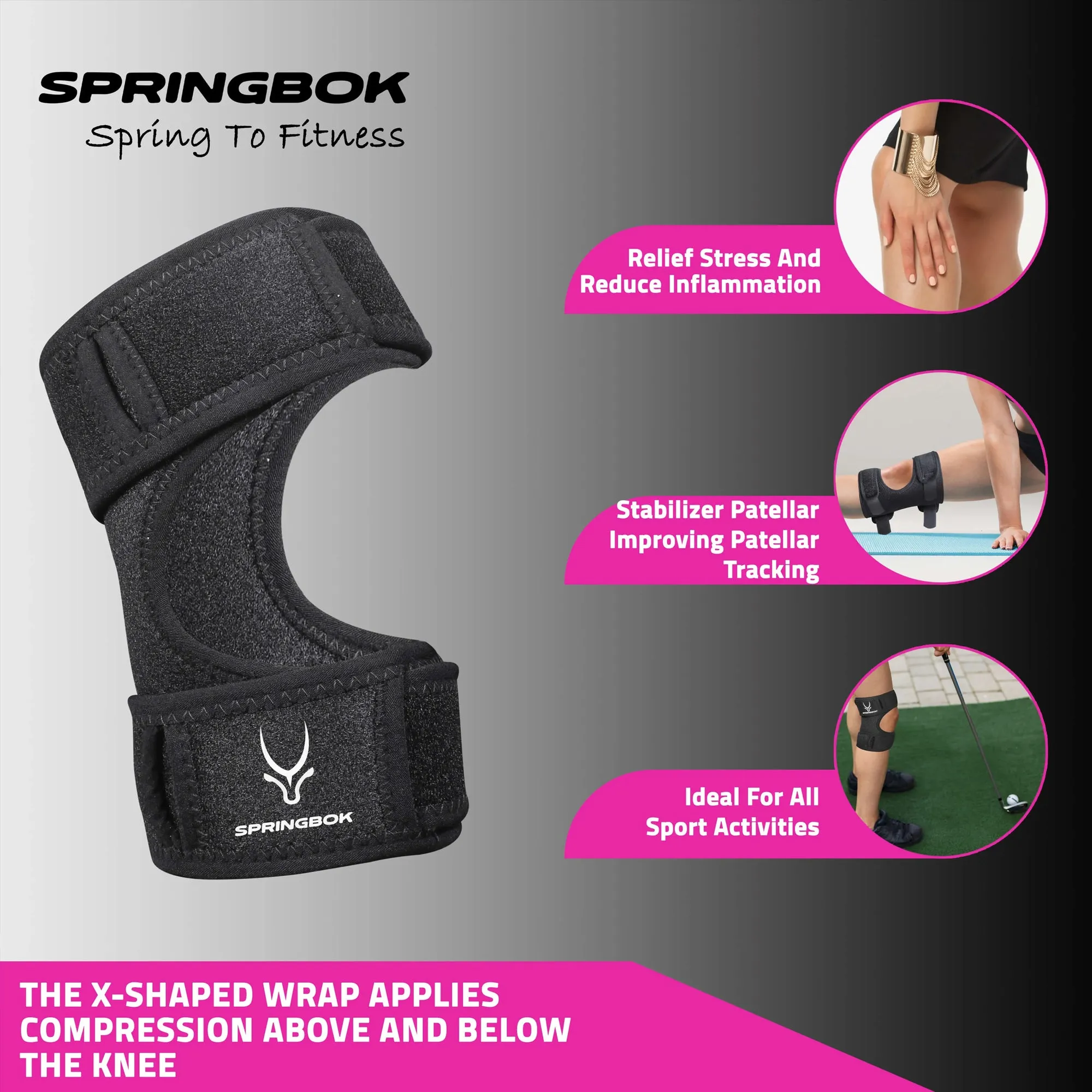 Springbok SPORTS DUAL KNEE SUPPORT