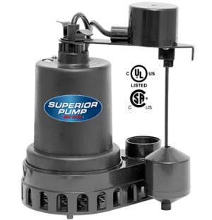 Superior Pump 1/2 HP Submersible Thermoplastic Sump Pump