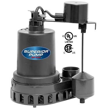 Superior Pump 1/2 HP Submersible Thermoplastic Sump Pump