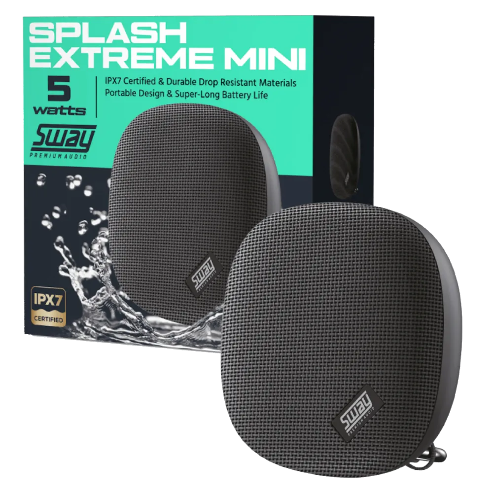 Sway Splash Extreme Mini Waterproof Bluetooth Speaker