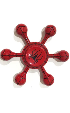 T01-35 Red Spider Six Wings Fidget Spinner with Case #1