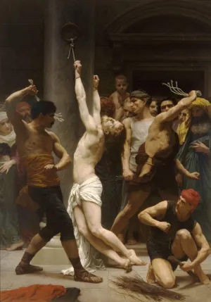 The Flagellation of Our Lord Jesus Christ (Flagellation de Notre Seigneur Jesus Christ) – Adolphe-William Bouguereau Painting - Large Art Prints