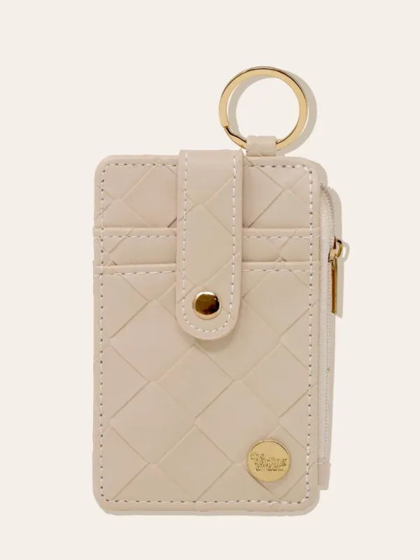 Woven Oat Keychain Wallet