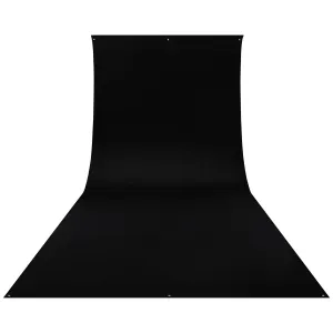 Wrinkle-Resistant Backdrop - Rich Black (9' x 20')