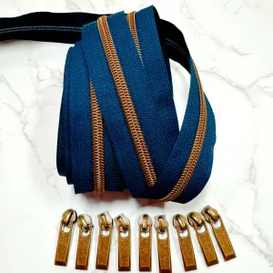 ZIPPER NAVY & BRONZE PACK